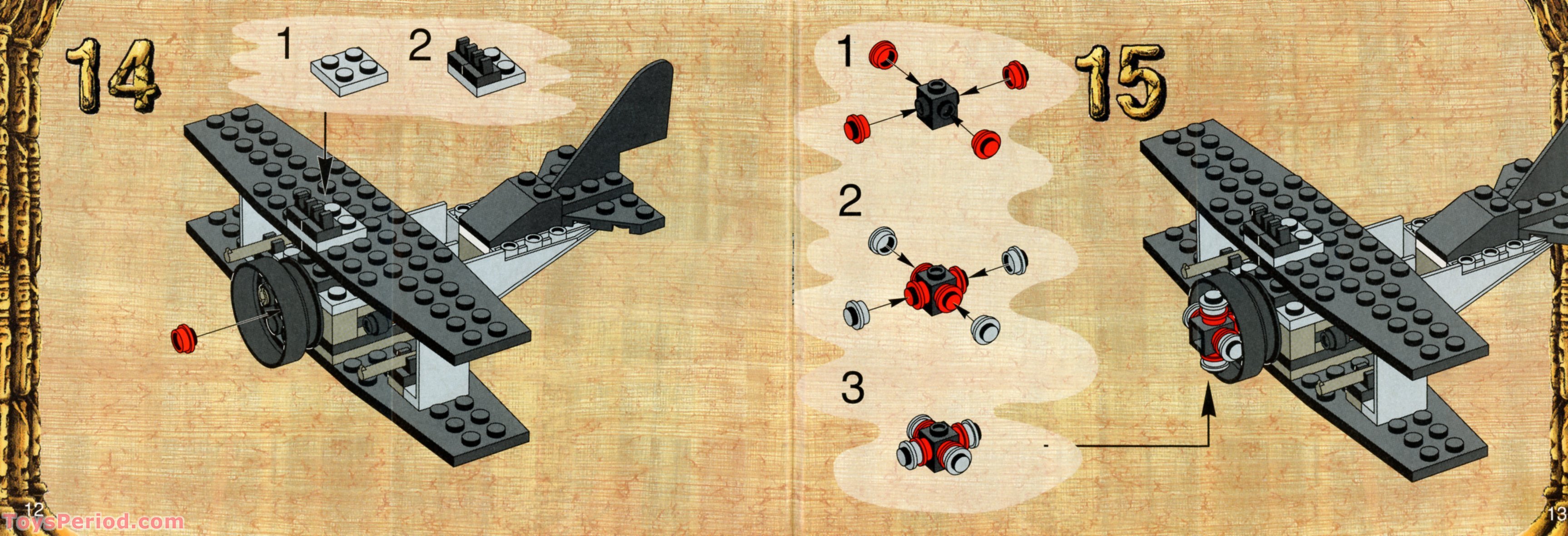 LEGO 5928 Bi-Wing Baron Instructions and Parts List
