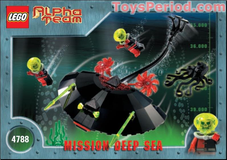 LEGO 4788 Ogel Mutant Ray Instructions and Parts List