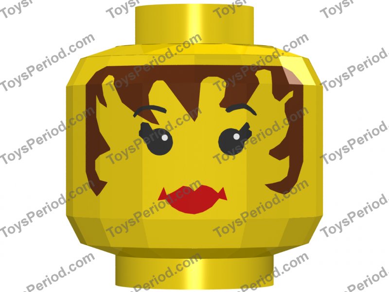 female lego head with hair