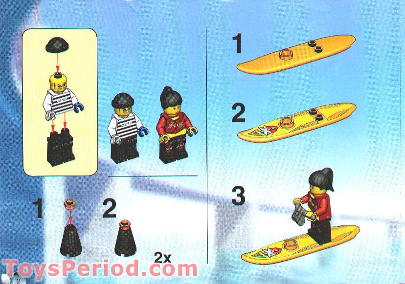 box x 13 w-2 6737 Parts Set Wake LEGO and Rider Instructions Inventory
