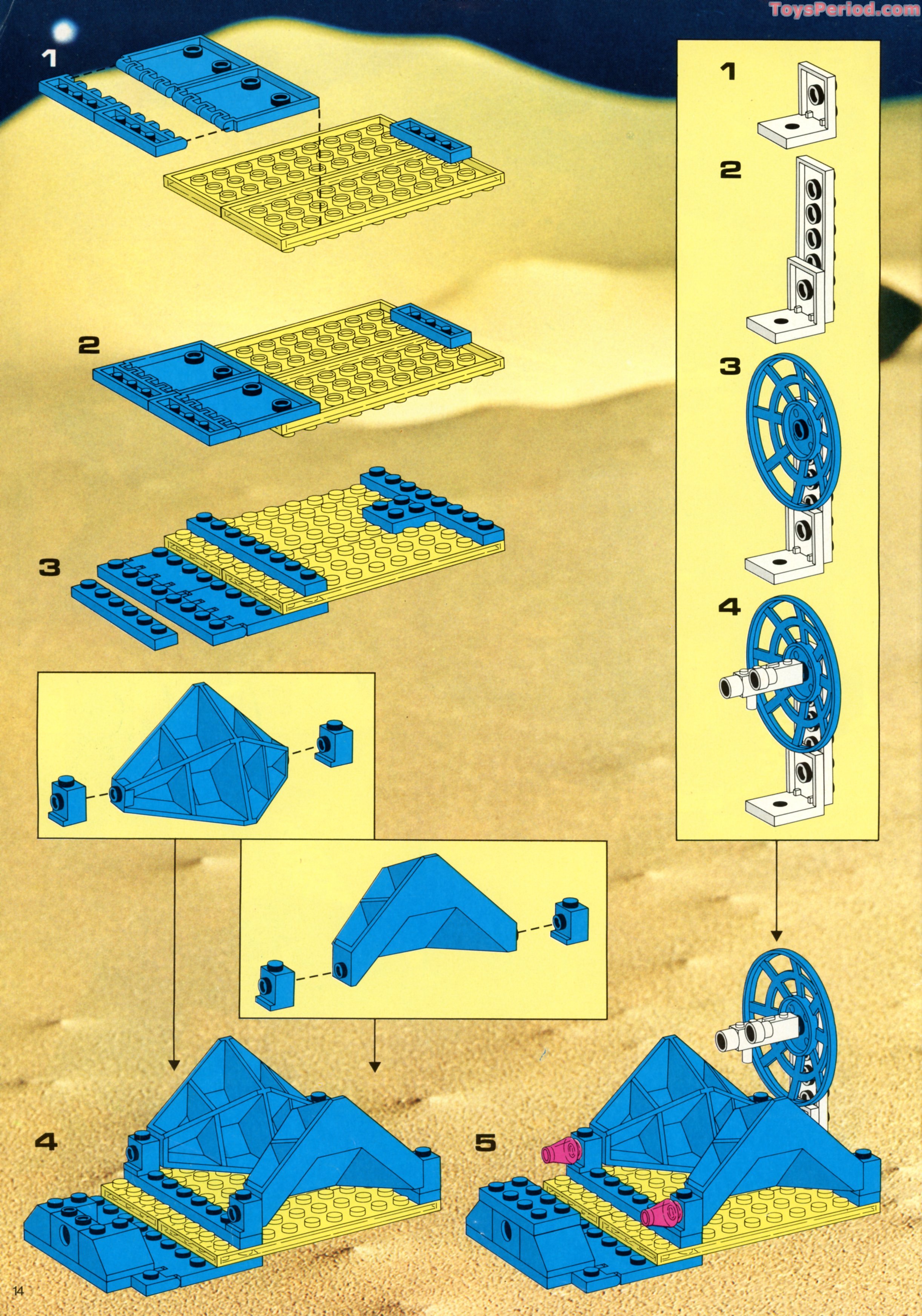 LEGO 6985 Cosmic Fleet Voyager Instructions and Parts List