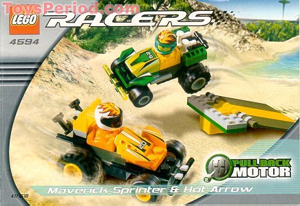 LEGO 4594 Maverick Sprinter and Hot Arrow Instructions and Parts List