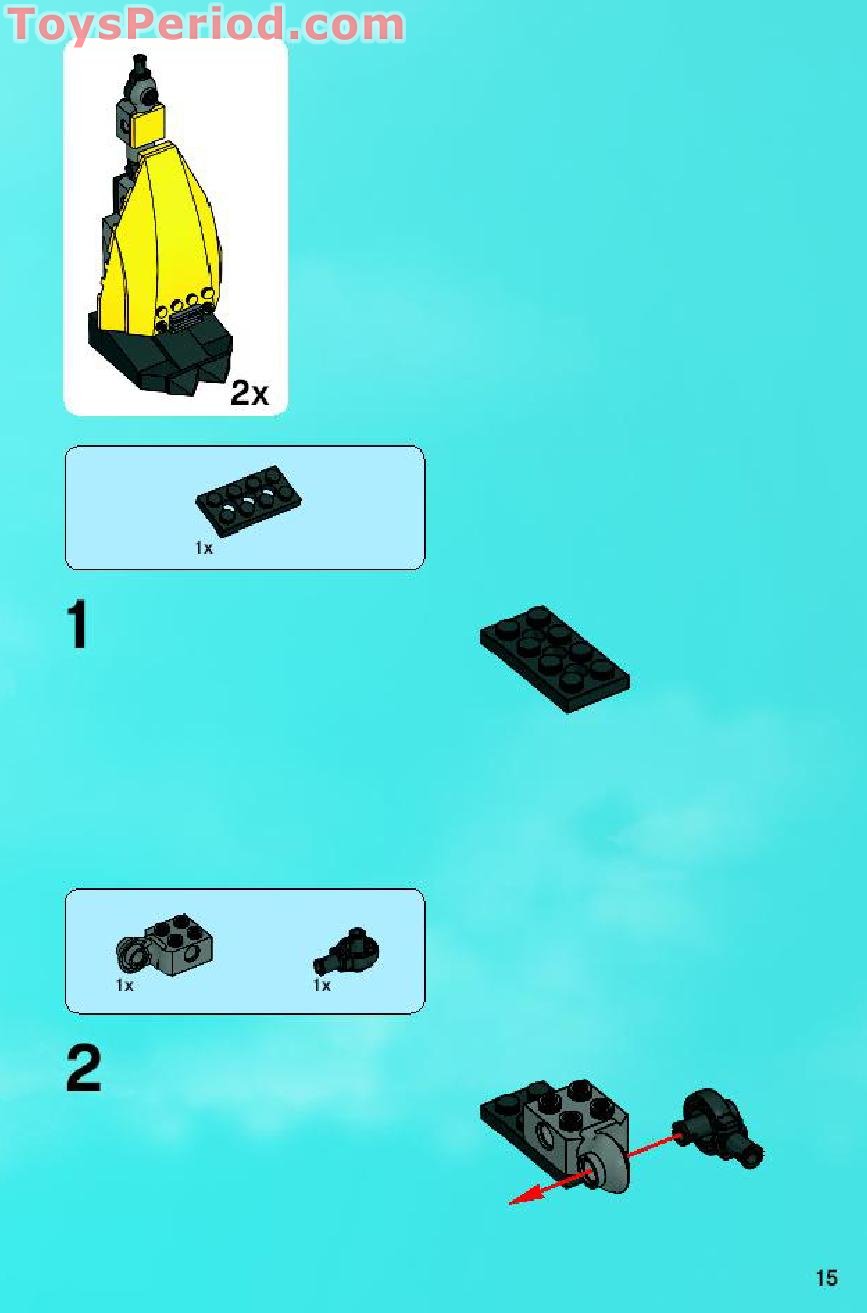 LEGO 8113 Assault Tiger Instructions and Parts List