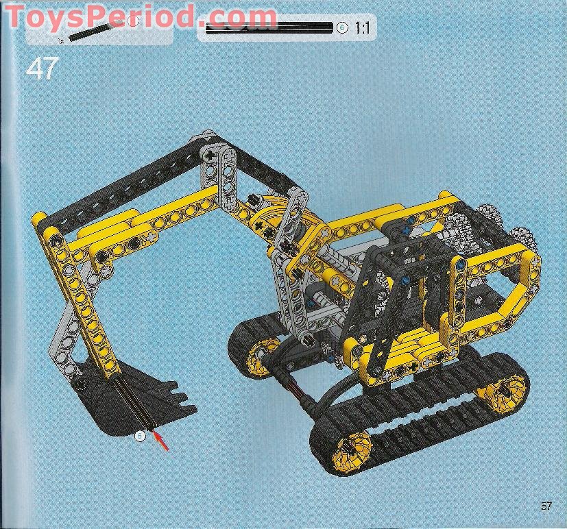 LEGO 8419 Excavator Instructions and Parts List