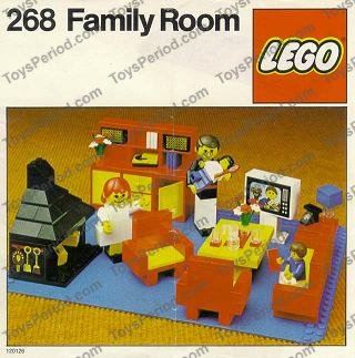 LEGO 268-1 Family Room Instructions and Parts List