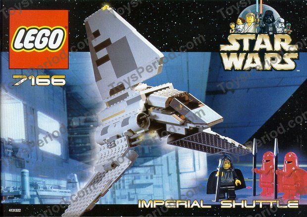 LEGO 7166 Imperial Shuttle Instructions and Parts List