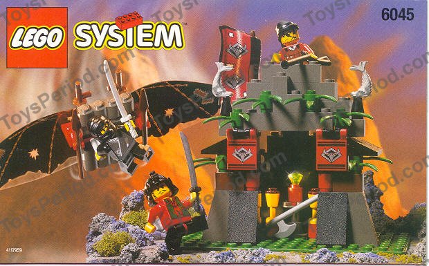 戒 LEGO 6045 Ninja Surprise Instructions and Parts List