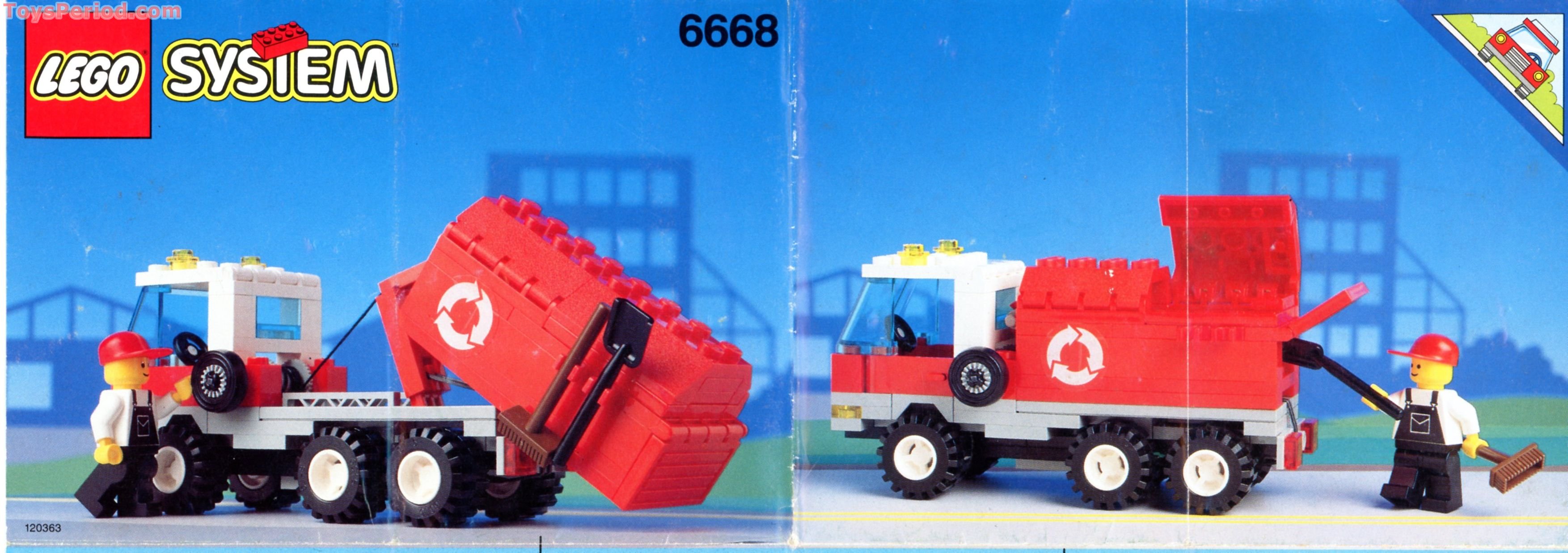 LEGO 6668 Recycle Truck Instructions and Parts List