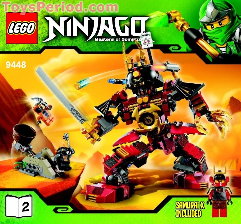 LEGO 9448 Samurai Mech Instructions and Parts List
