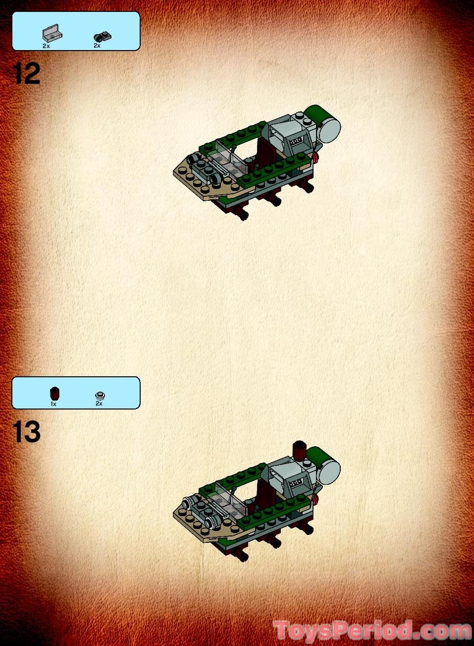 LEGO 7627 Temple of the Crystal Skull Instructions and Parts List