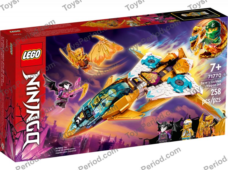 LEGO 71770 Zane's Golden Dragon Jet Set Parts List