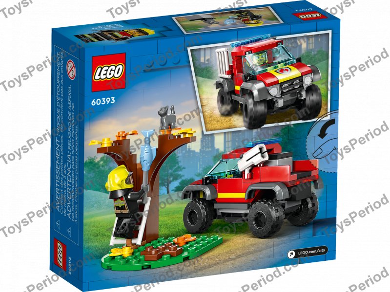 LEGO 60393 4x4 Fire Truck Rescue Set Parts List