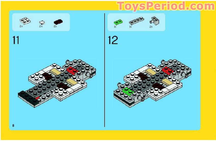 LEGO 6743 Street Speeder Instructions and Parts List