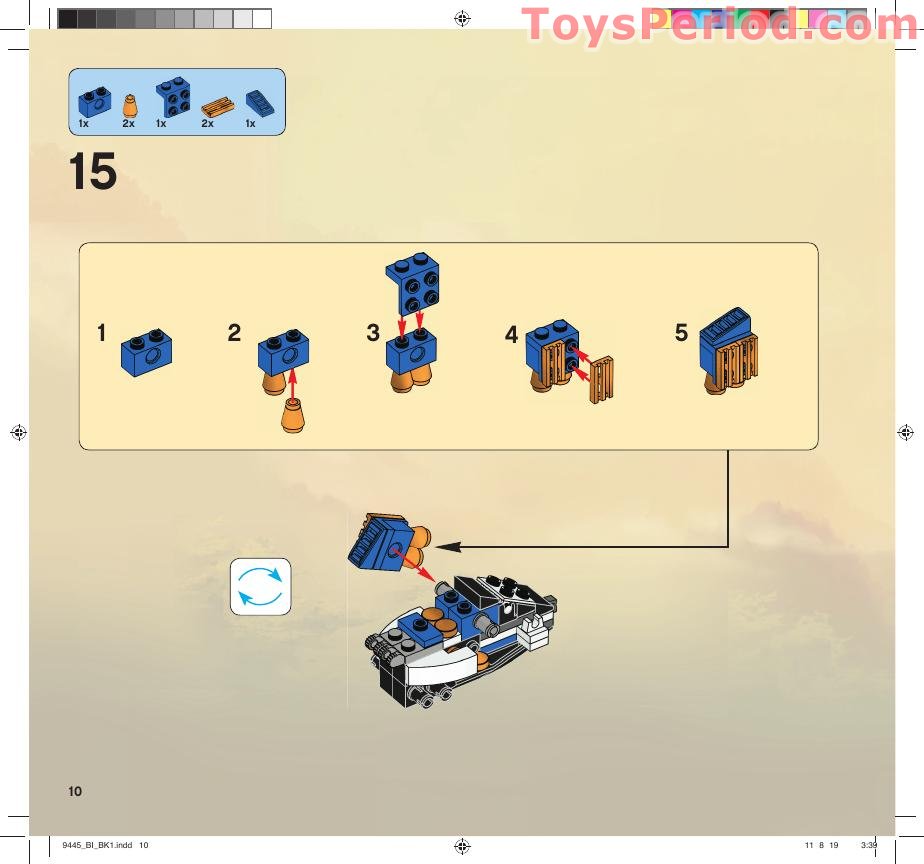 LEGO 9445 Fangpyre Truck Ambush Instructions and Parts List