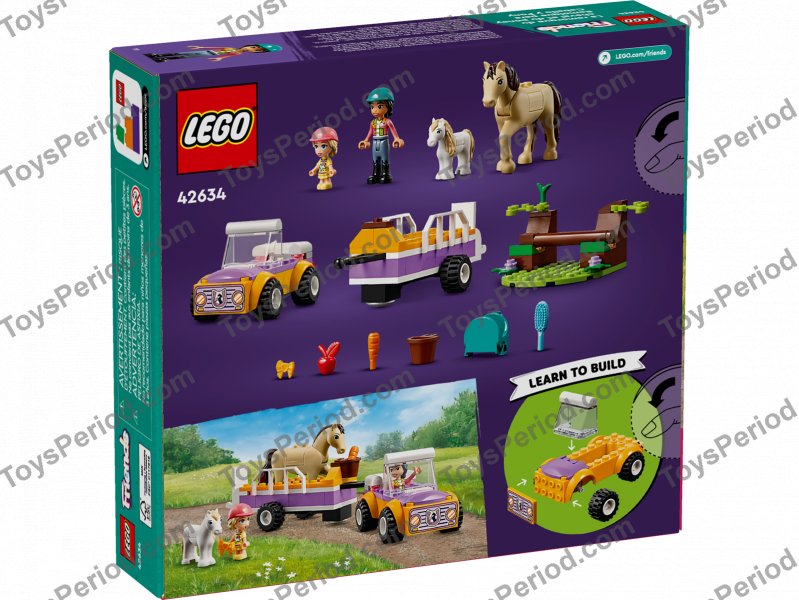 LEGO 42634 Horse and Pony Trailer Set Parts List