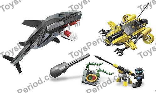 LEGO 7773 Tiger Shark Attack Instructions and Parts List