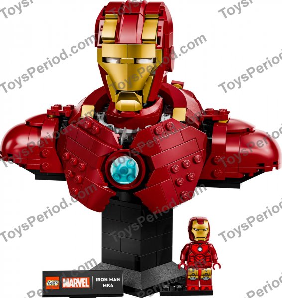 LEGO 76327 Iron Man MK4 Bust Set Parts List