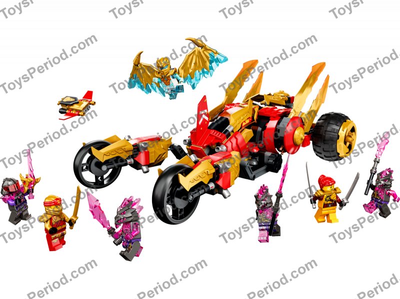 LEGO 71773 Kai's Golden Dragon Raider Set Parts List