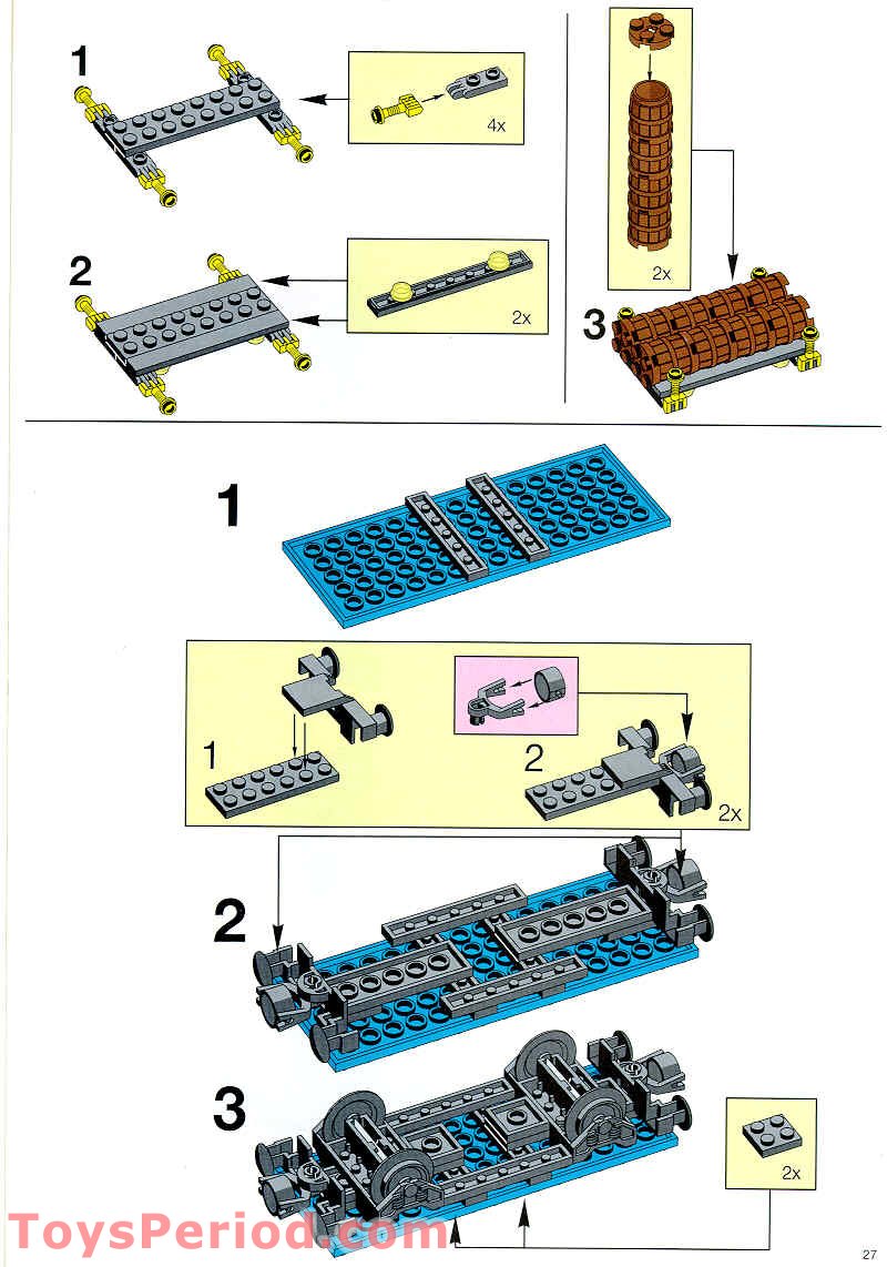 LEGO 4563 Load and Haul Railroad Instructions and Parts List
