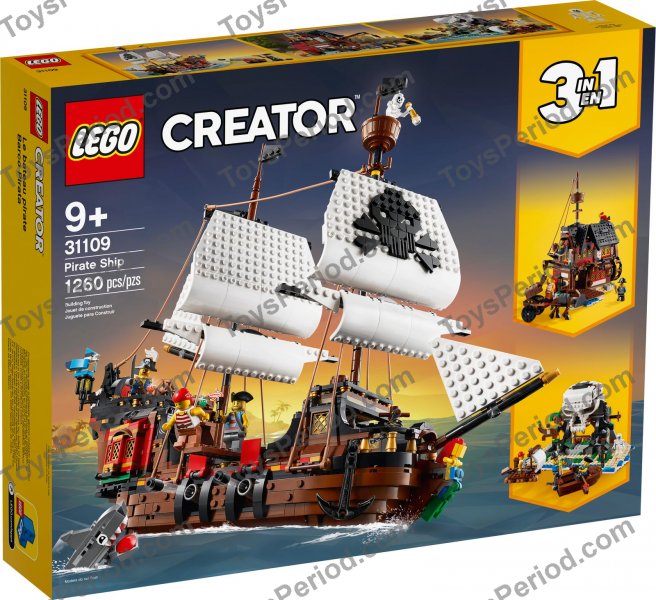 LEGO 31109 Pirate Ship Set Parts List