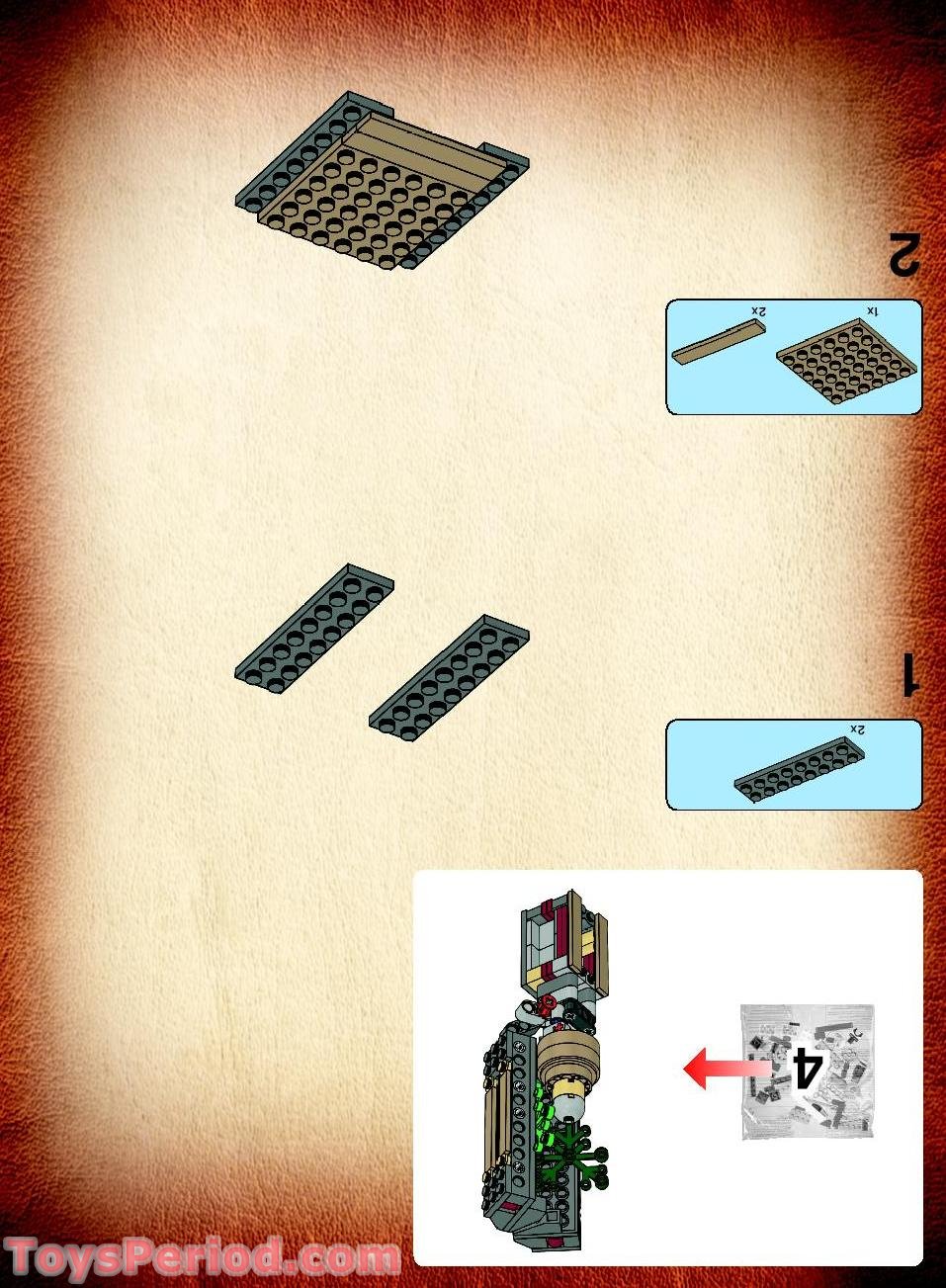 LEGO 7627 Temple of the Crystal Skull Instructions and Parts List