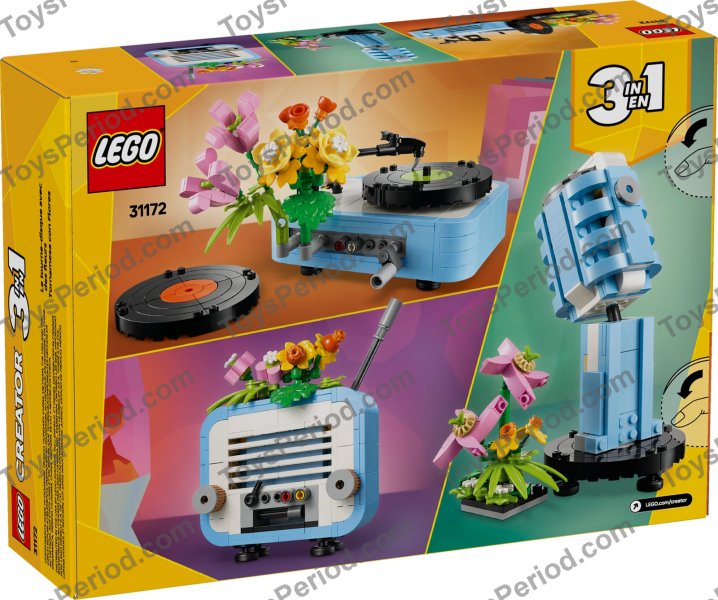 LEGO 31172 Record Player with Flowers Set Parts List