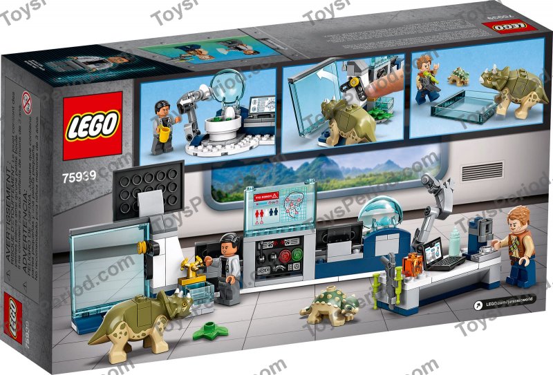 LEGO 75939 Dr. Wu's Lab: Baby Dinosaurs Breakout Set Parts List