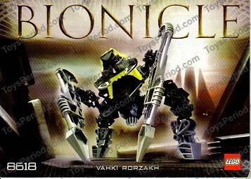 LEGO 8618-1 Vahki Rorzakh Instructions and Parts List