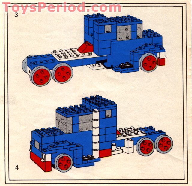 LEGO 371-2 Motorized Truck Set Instructions and Parts List