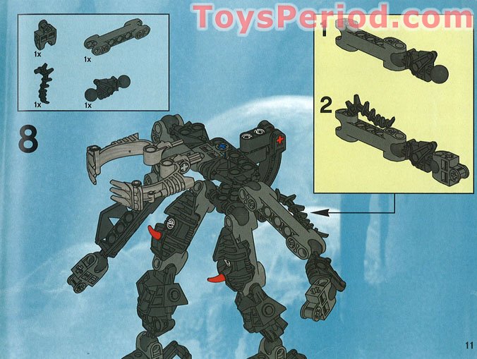 LEGO 8919 Mantax Set Parts Inventory and Instructions LEGO Reference
