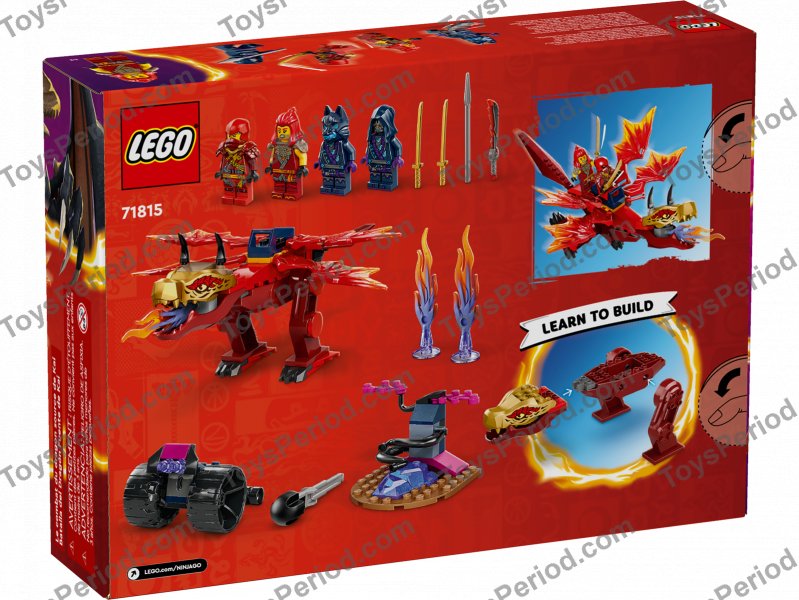 LEGO 71815 Kai's Source Dragon Battle Set Parts List