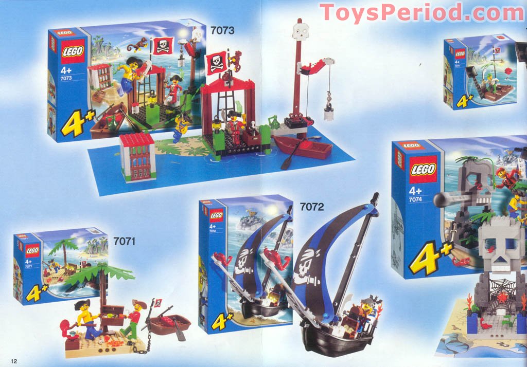 LEGO 7073 Pirate Dock Instructions and Parts List
