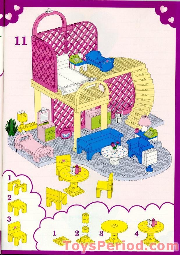 Lego Belville 6177 Yellow Table Jaune stickers du 5890 Pretty Playhouse MOC