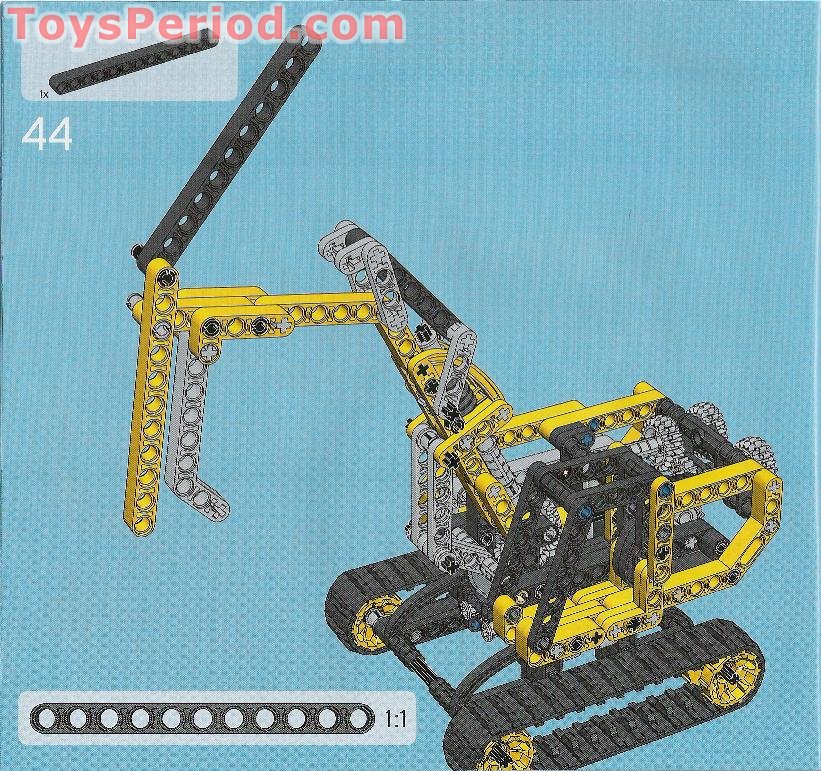 LEGO 8419 Excavator Instructions and Parts List