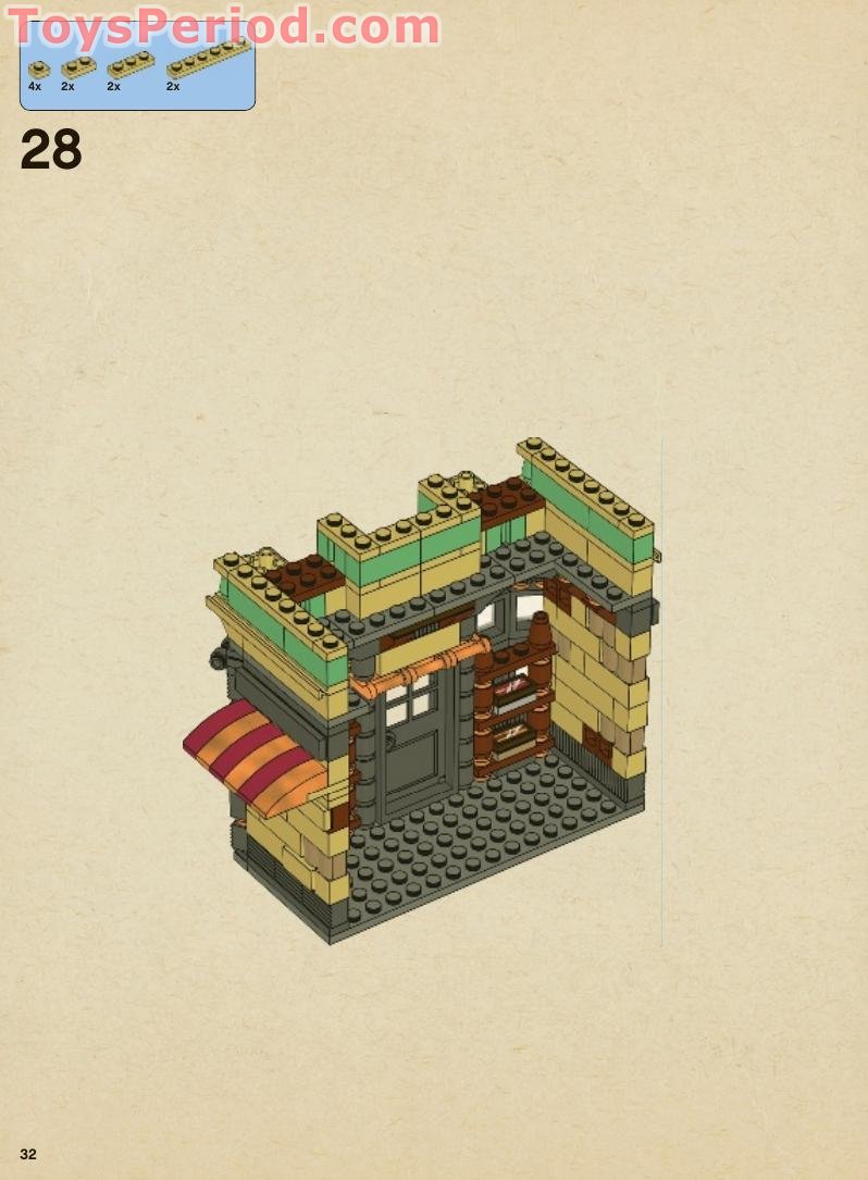 LEGO 10217 Diagon Alley Instructions and Parts List