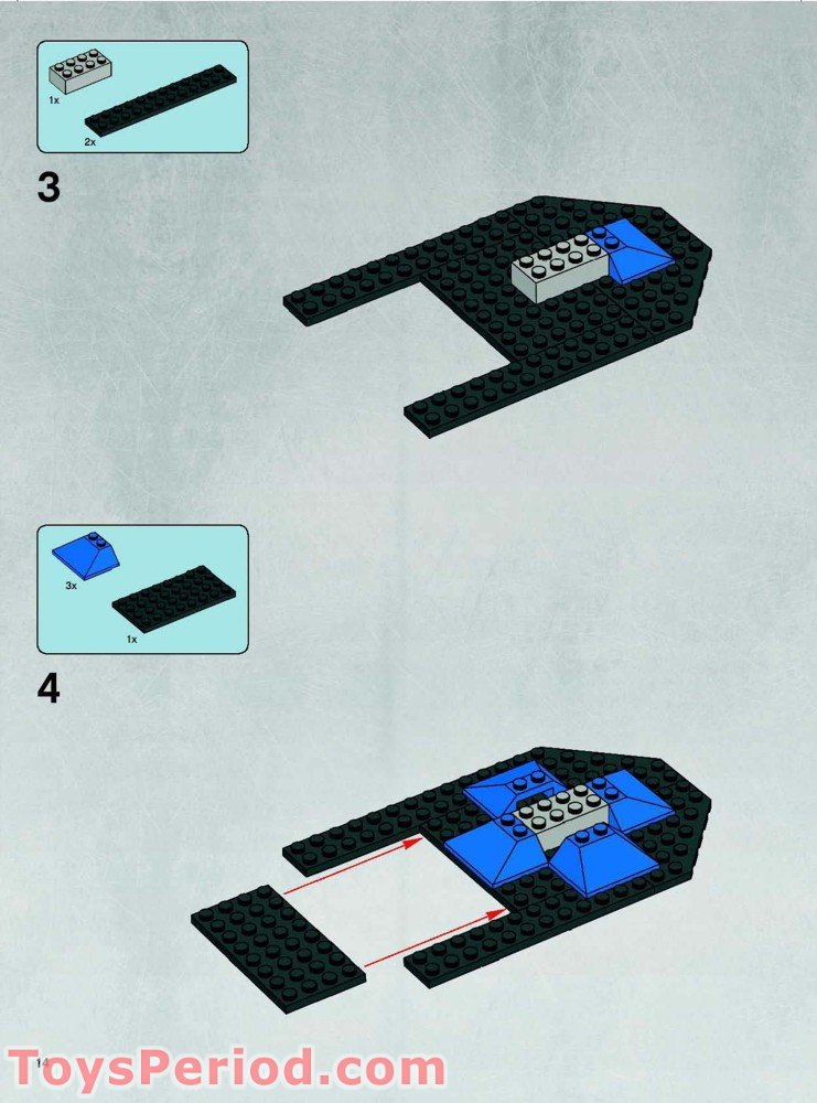 LEGO 7664 Tie Crawler Instructions and Parts List