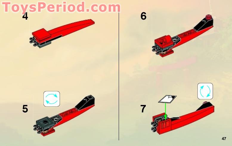 LEGO 9441 Kai's Blade Cycle Instructions and Parts List