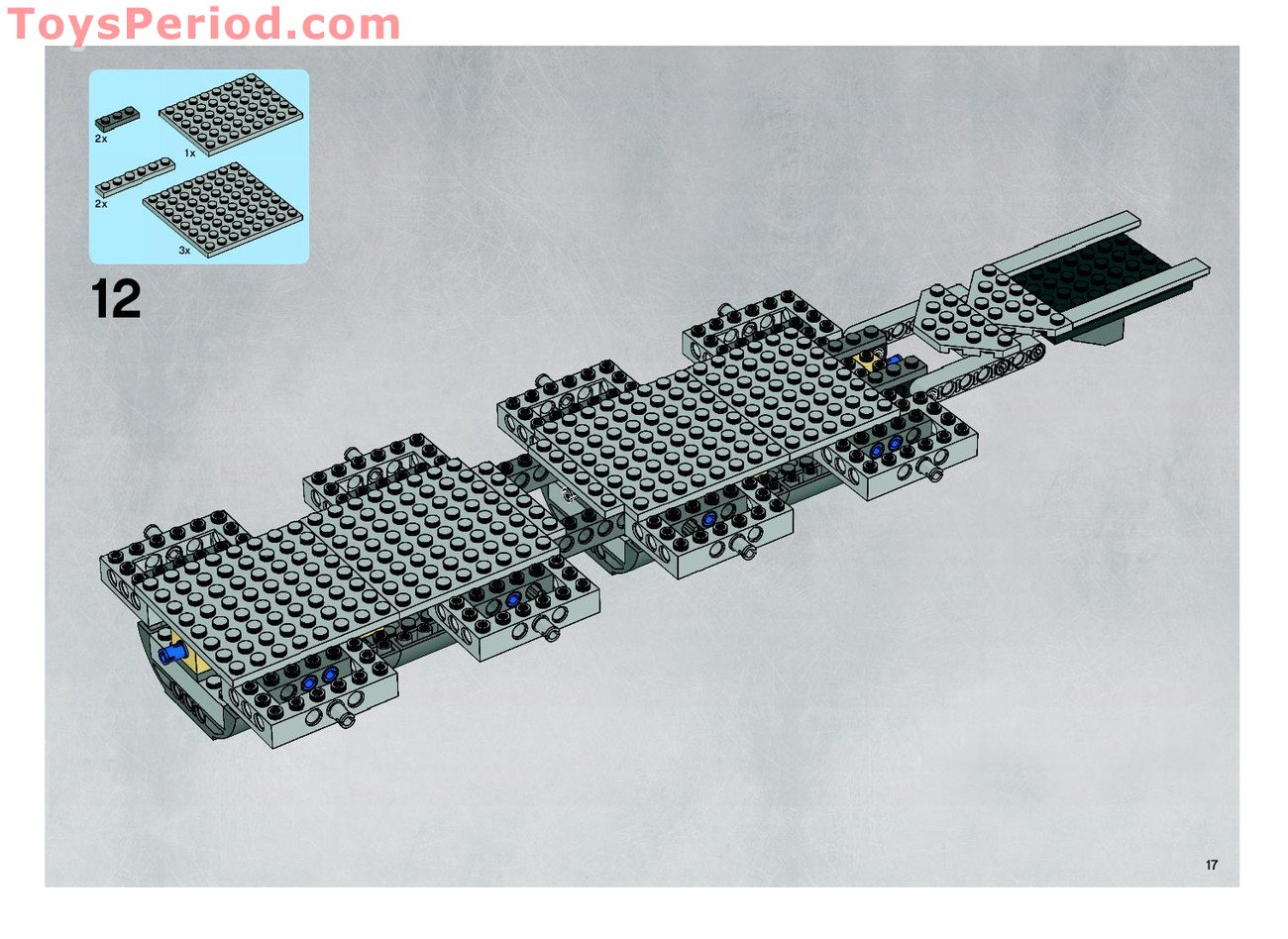 LEGO 10195 Republic Dropship with AT-OT Instructions and Parts List