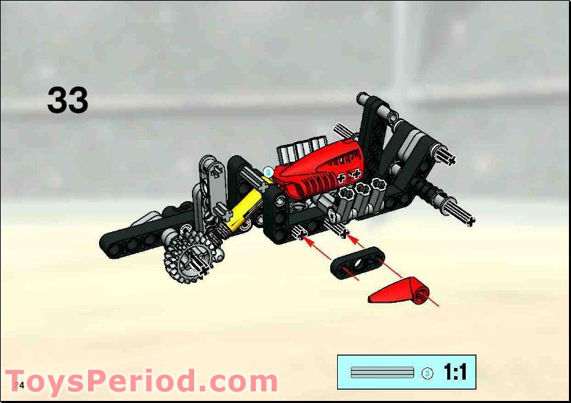 LEGO 8353 Slammer Rhino Instructions and Parts List