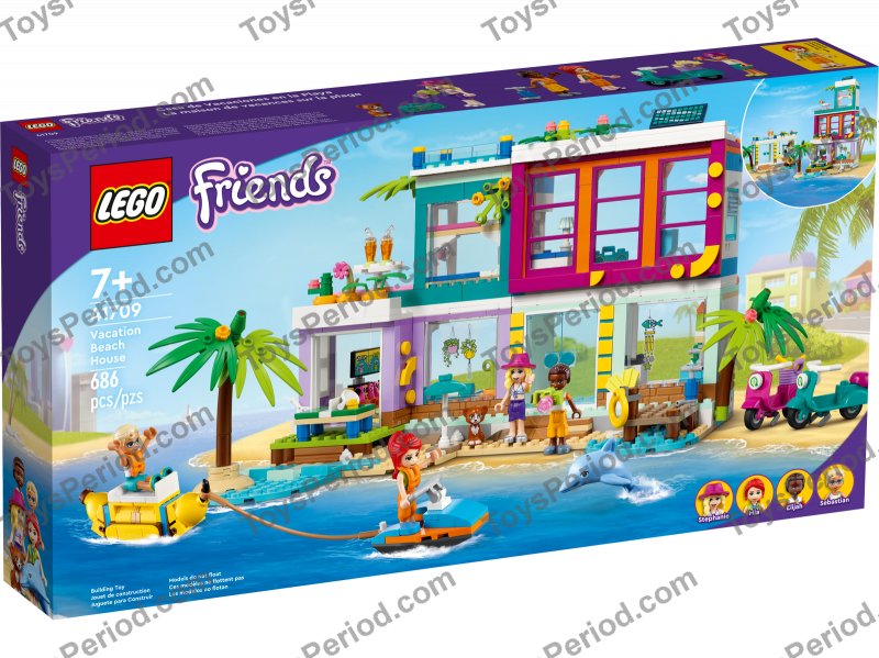 LEGO 41709 Vacation Beach House Set Parts List