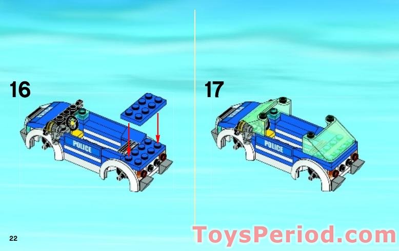 LEGO 4436 Patrol Car Instructions and Parts List