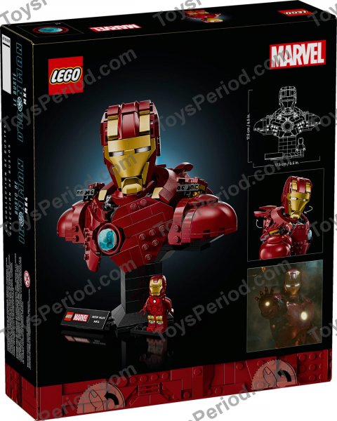 LEGO 76327 Iron Man MK4 Bust Set Parts List