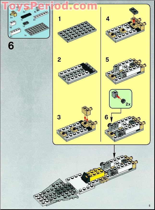 LEGO 7658 YWing Fighter Set Parts Inventory and Instructions LEGO