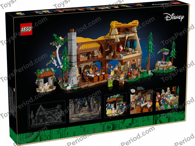 LEGO 43242 Snow White and the Seven Dwarfs' Cottage Set Parts List