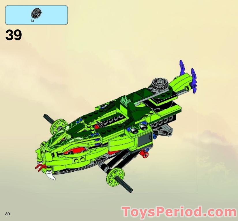 LEGO 9445 Fangpyre Truck Ambush Instructions and Parts List