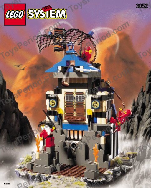 LEGO 3052 Ninja's Fire Fortress Instructions and Parts List