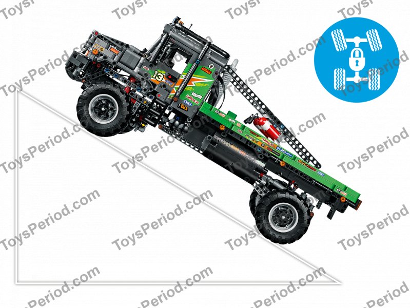 LEGO 42129 4x4 Mercedes-Benz Zetros Trial Truck Set Parts List