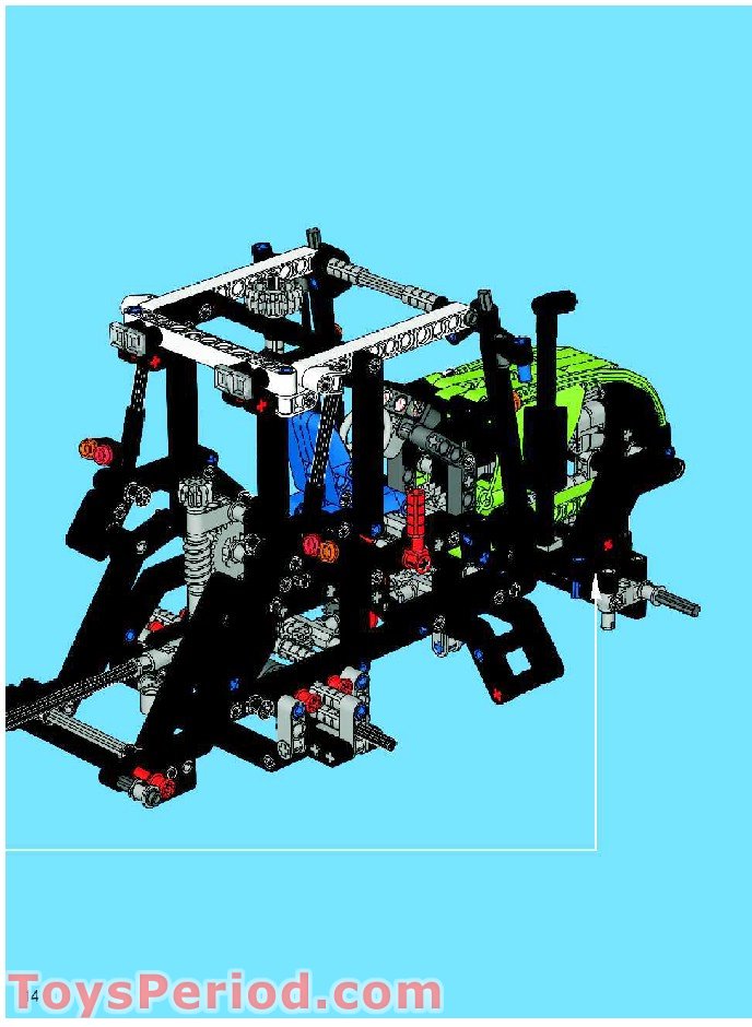 LEGO 8284-1 Dune Buggy or Tractor Instructions and Parts List