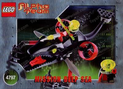 LEGO 4797 Ogel Mutant Killer Whale Instructions and Parts List