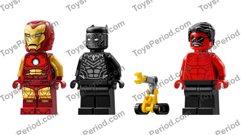 LEGO 76310 Iron Man Car & Black Panther vs. Red Hulk Set Parts List